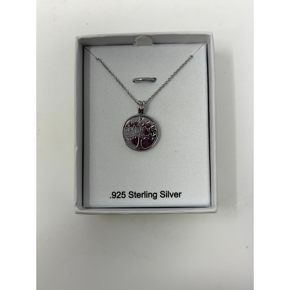 Things Remembered Tree of Life Necklace .925 Sterling Silver Pendant 17" Chain
